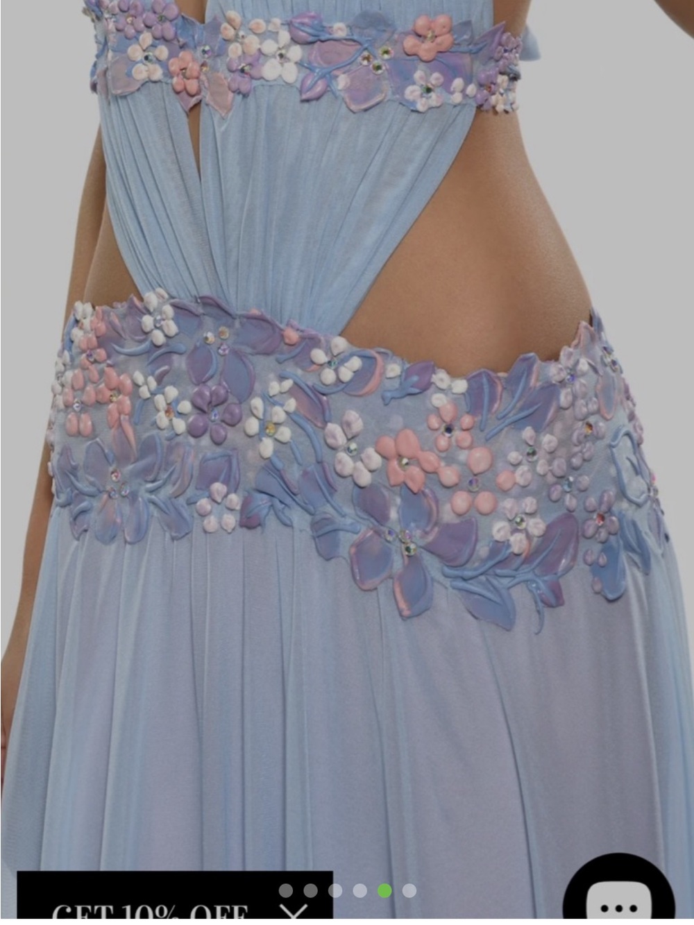 Ema Savahl ENGLISH GARDEN HALTER GOWN - Picture 5 of 6